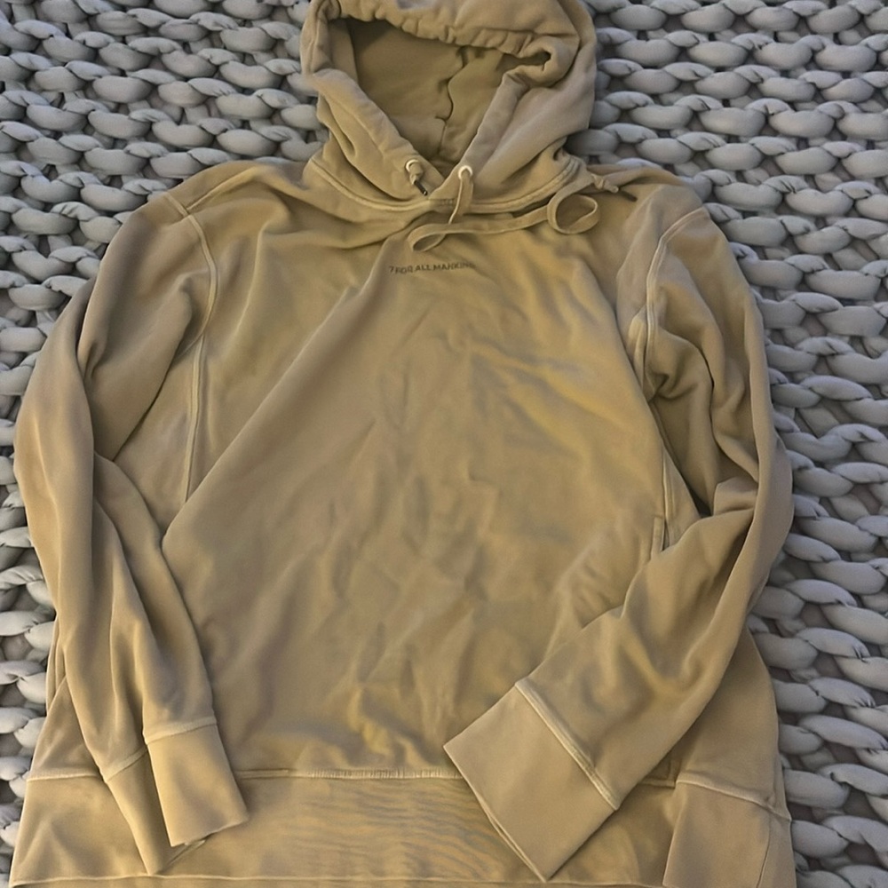 7 for all man kind tan hoodie